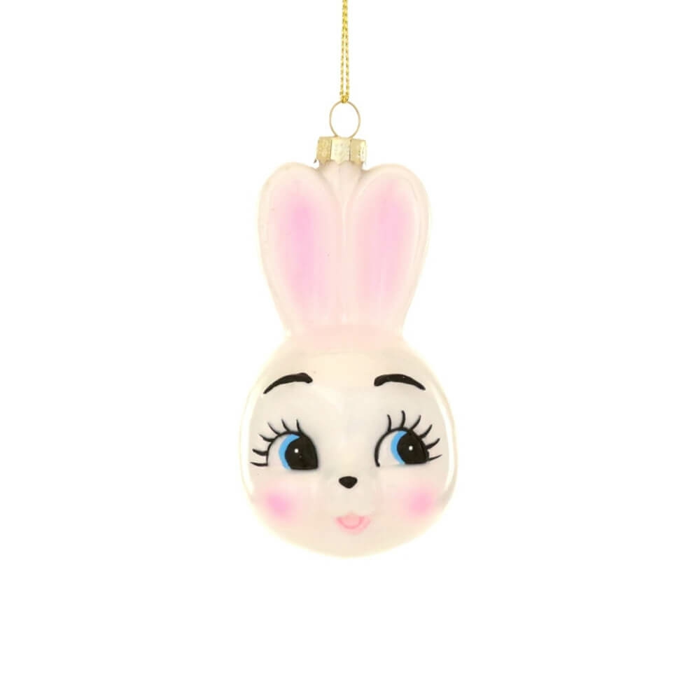 Animals + Insects | Cute Retro Bunny Ornament 4.25"