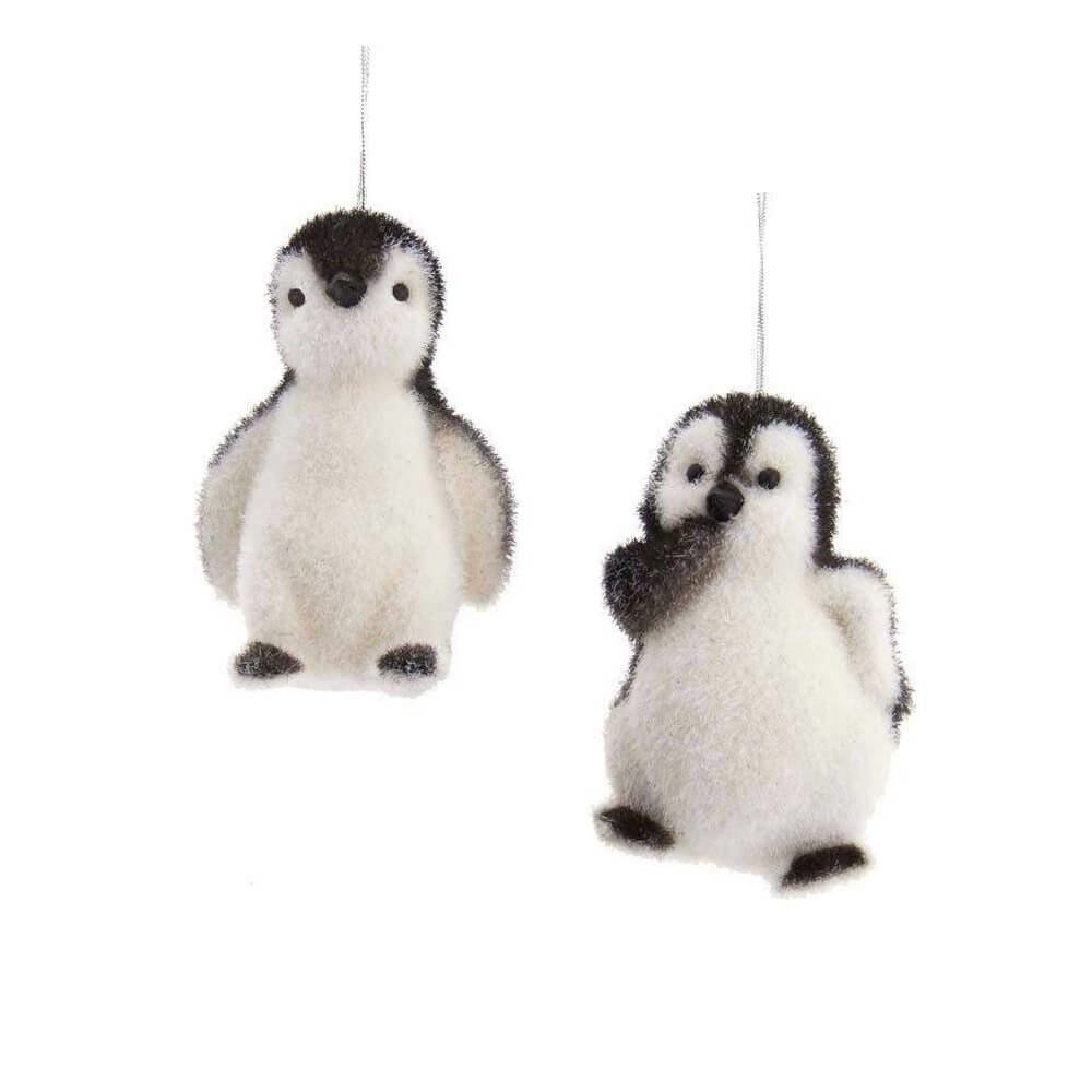 Animals + Insects | Flocked Penguin Ornament 3.5"