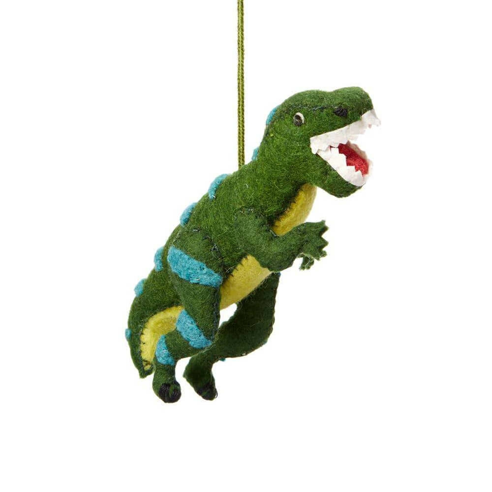 Animals + Insects | Green T-Rex Felt Ornament