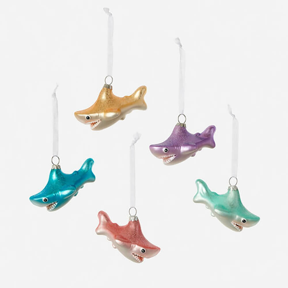 Animals + Insects | Happy Shark Ornament 4"