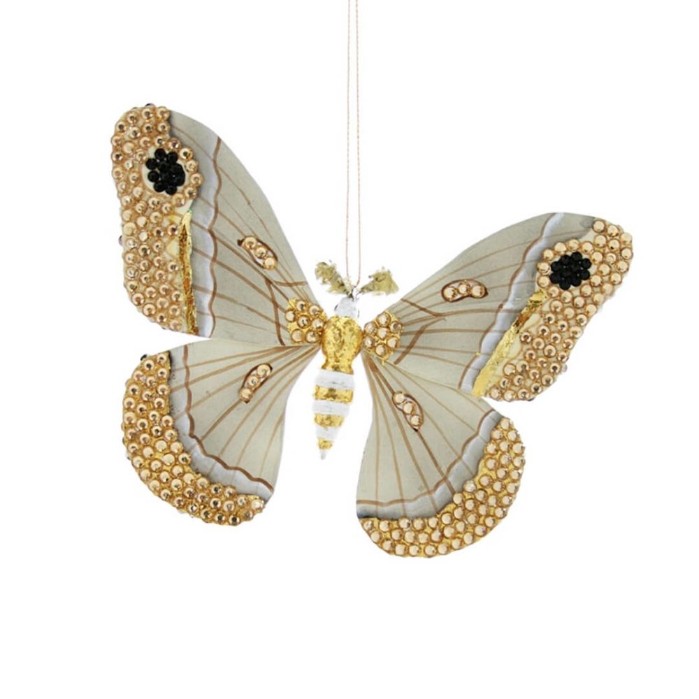 Animals + Insects | Jeweled Moth Ornament 7"