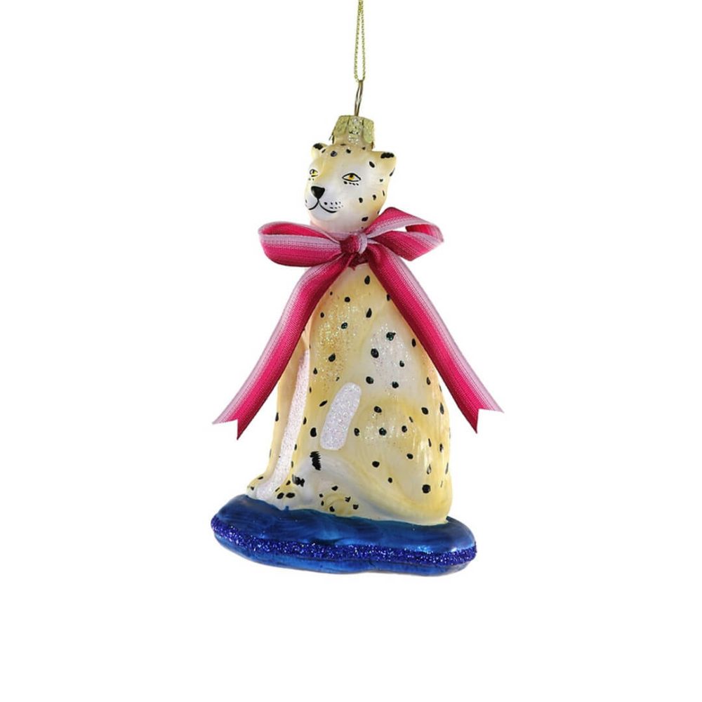 Animals + Insects | Presale: Fanciful Leopard Ornament 5"