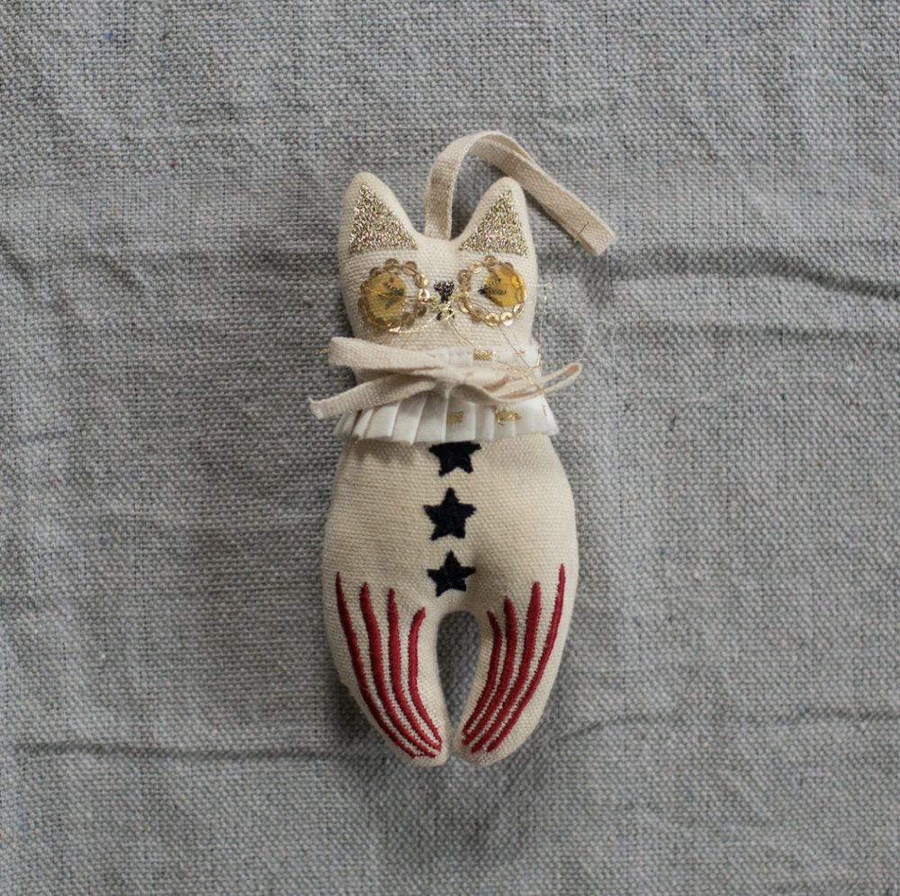 Animals + Insects | Rocket Cat / Elton John Cotton-Filled Ornament