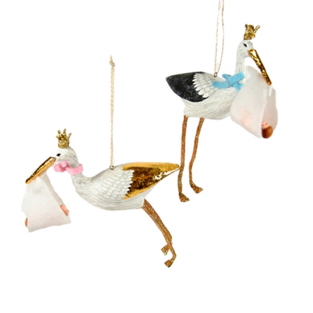 Animals + Insects | Special Delivery Stork Ornament 6.75"