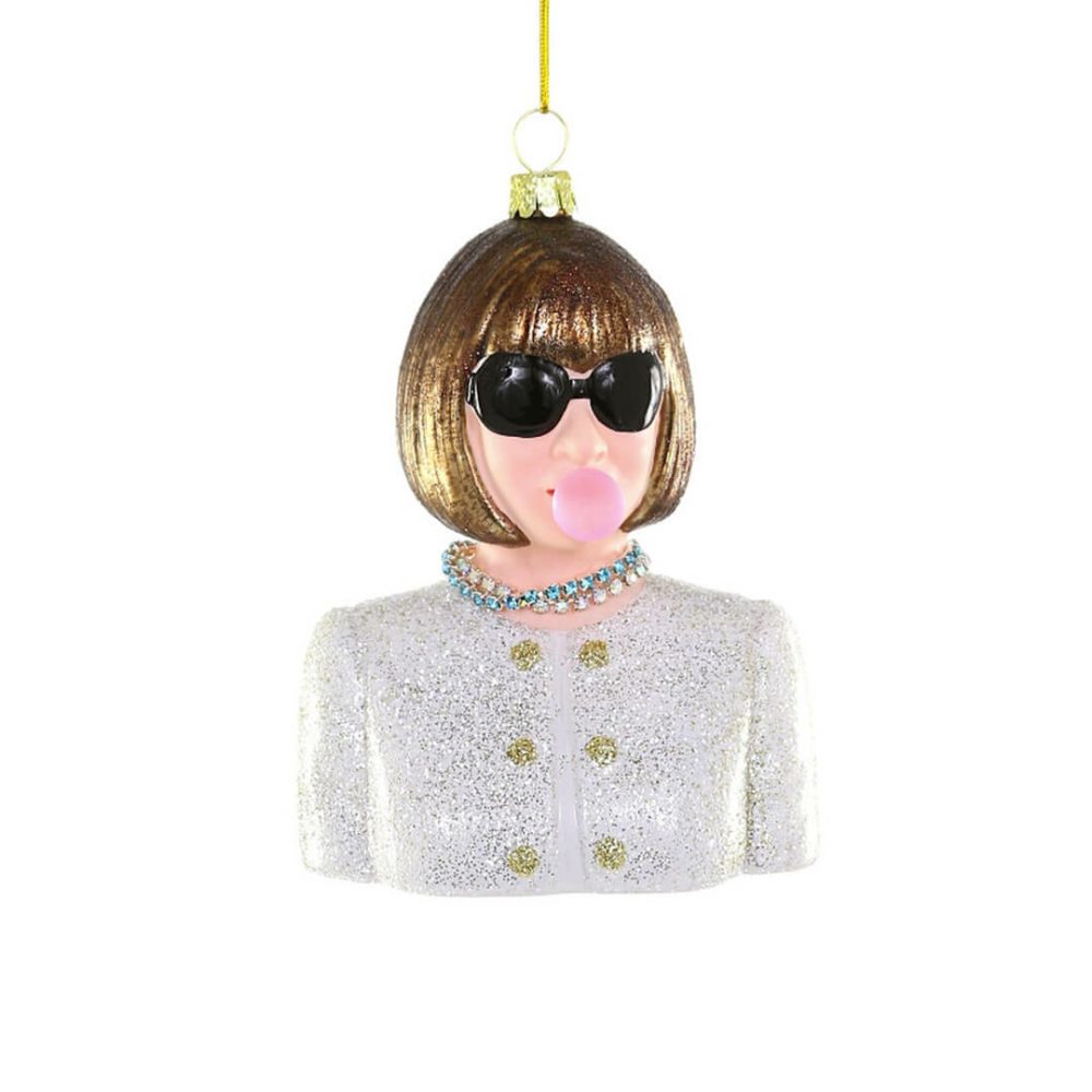 Art + Design | Anna Wintour With Bubble Ornament 5"