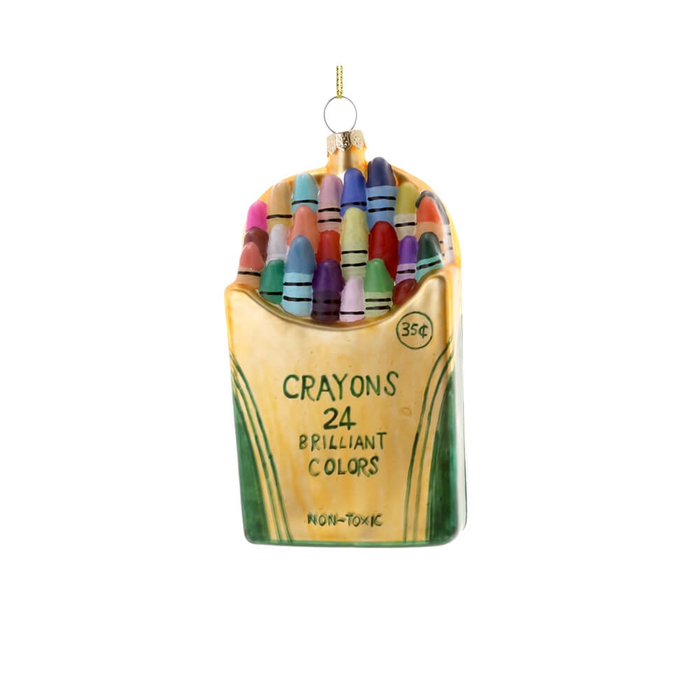 Art + Design | Crayon Box Ornament 4.5"