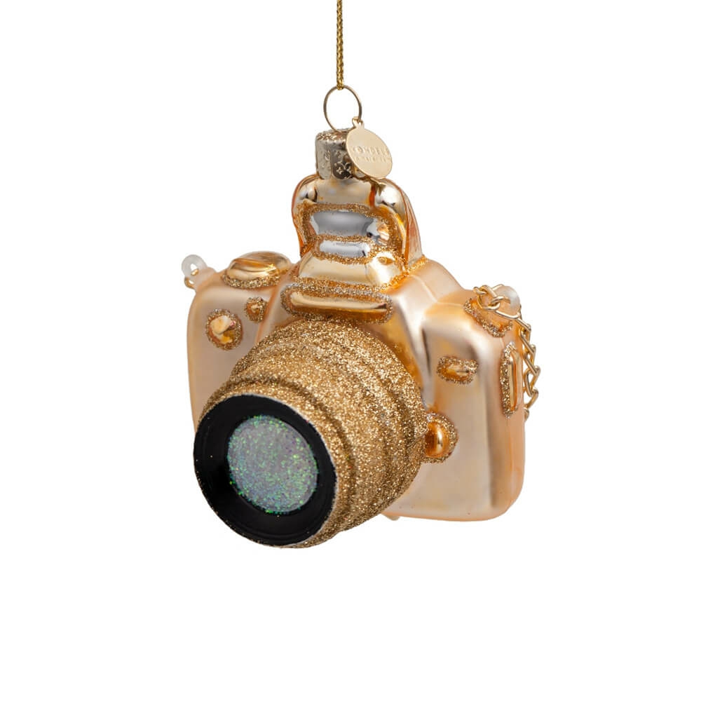 Art + Design | Gold Camera Ornament