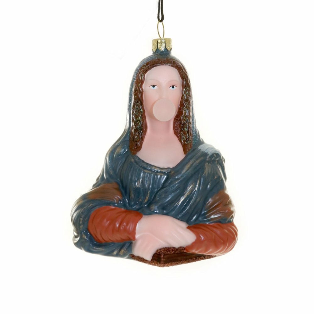 Art + Design | Mona Lisa With Bubble Ornament 5"