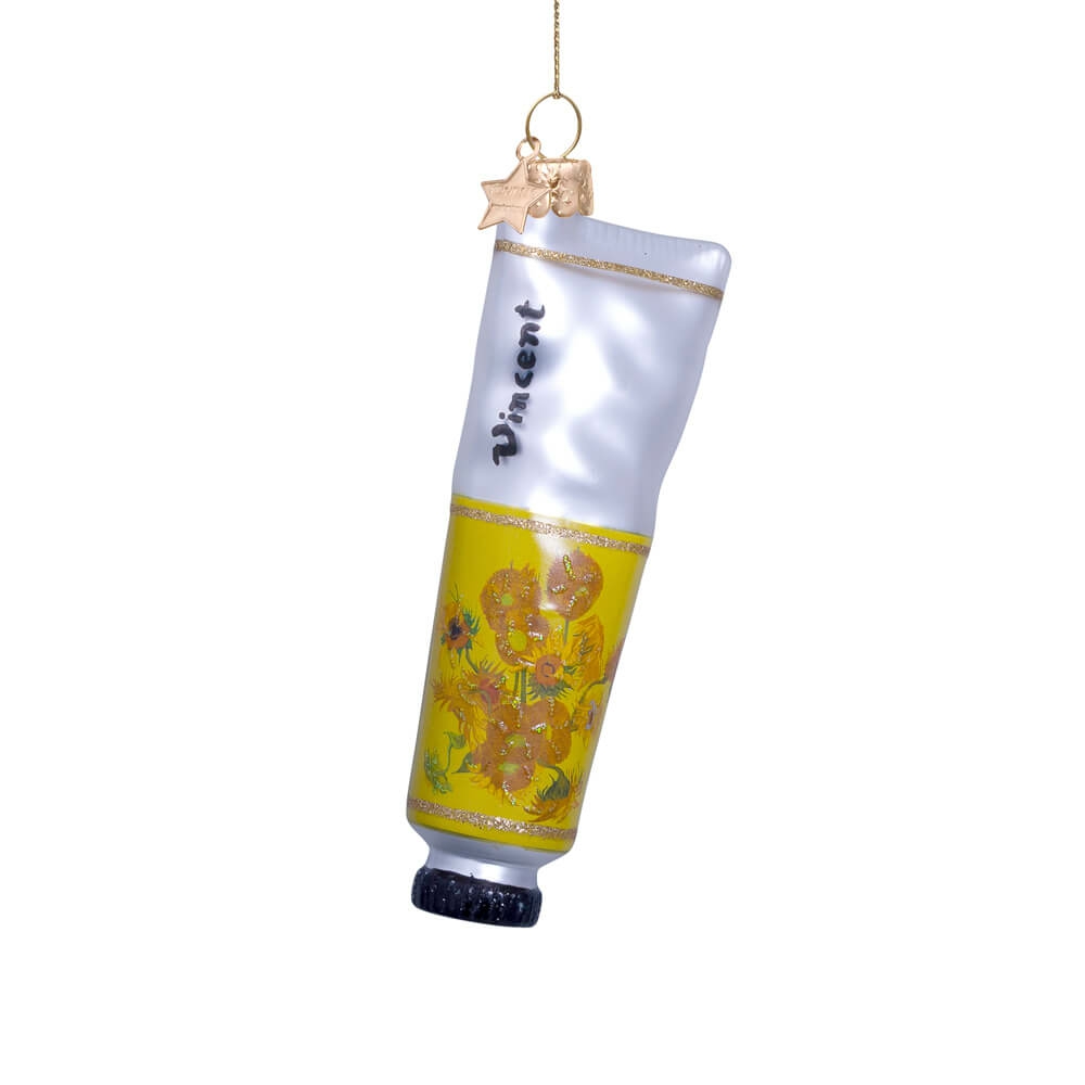 Art + Design | Van Gogh Sunflower Yellow Paint Tube Ornament