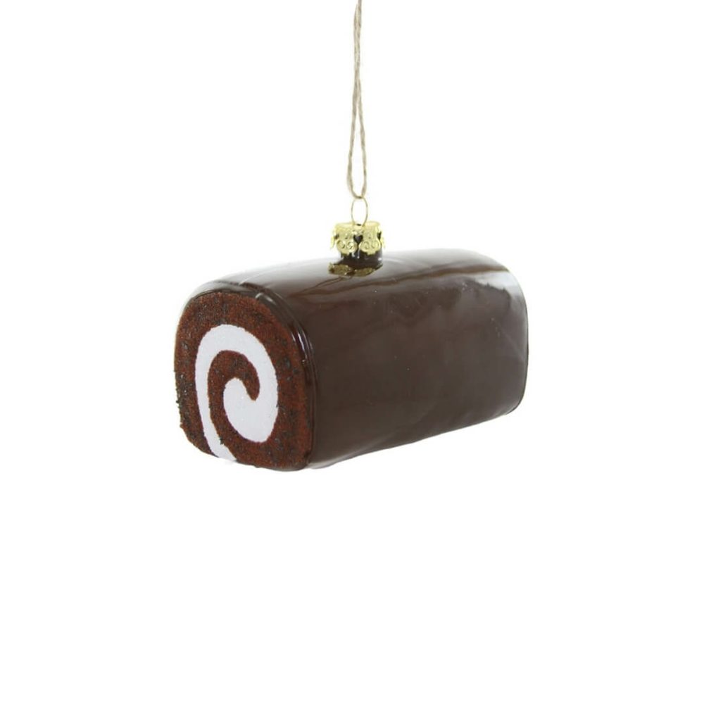 Candy + Sweets | Chocolate Swiss Roll Ornament 3.5"