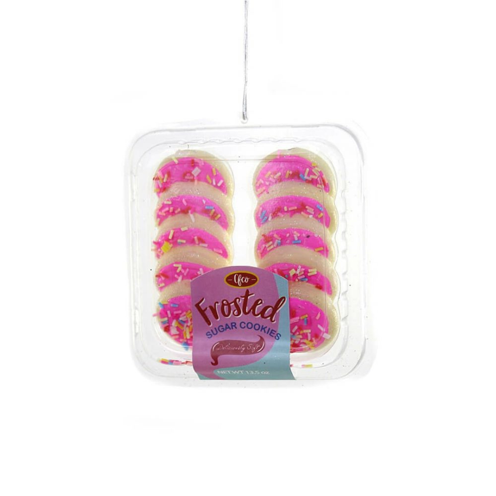 Candy + Sweets | Pink Deliciously Soft Packaged Sugar Cookies Ornament 4"