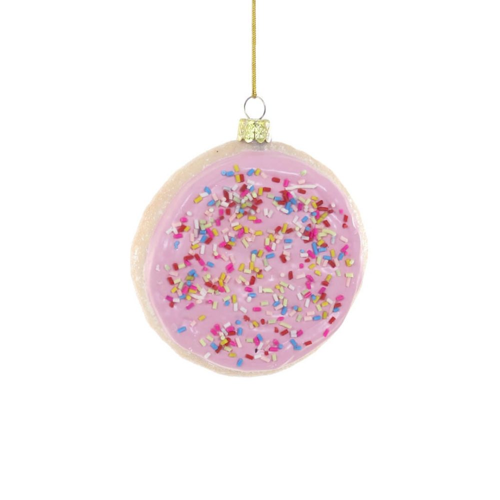 Candy + Sweets | Pink Deliciously Soft Sugar Cookie Ornament 3"