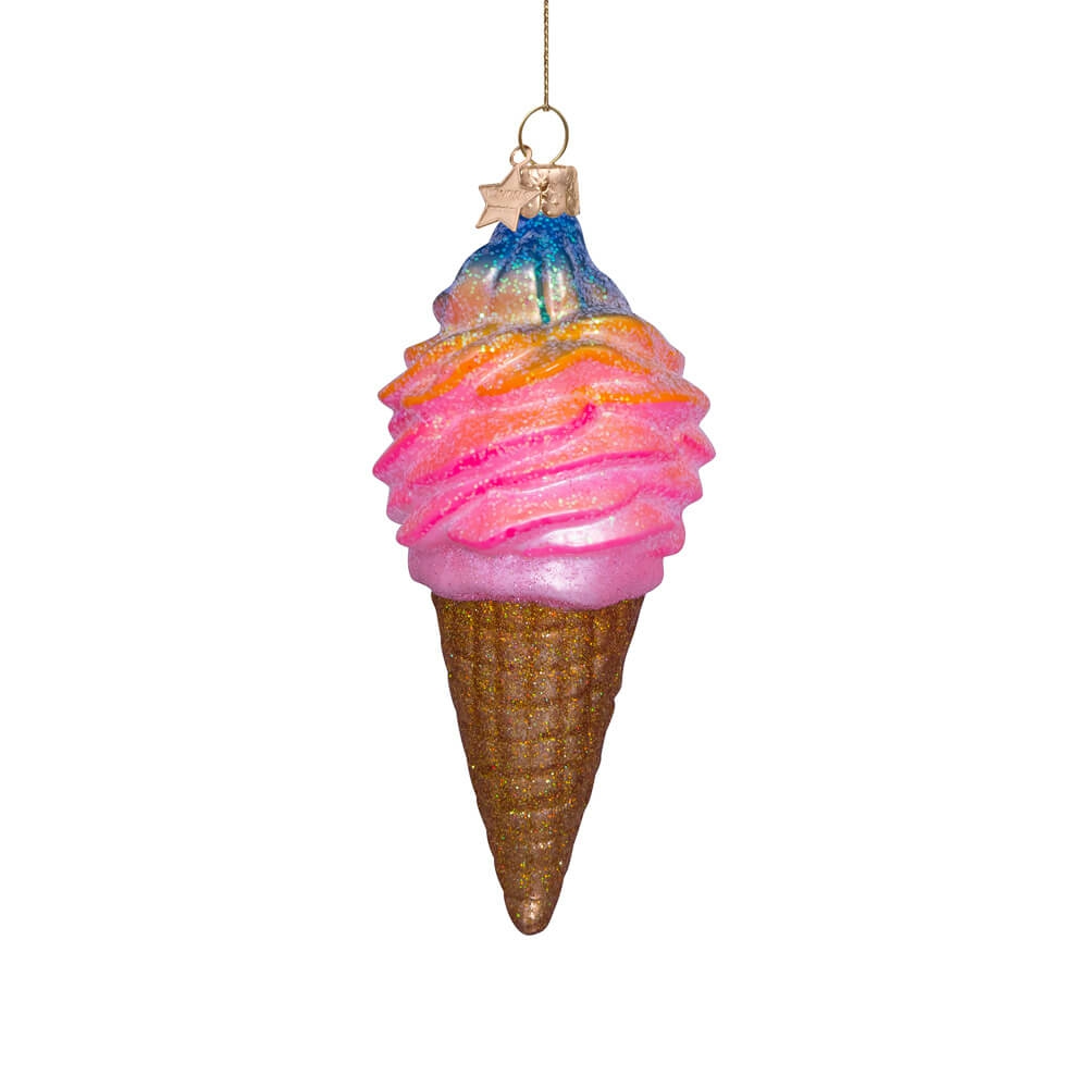 Candy + Sweets | Rainbow Ice Cream Ornament