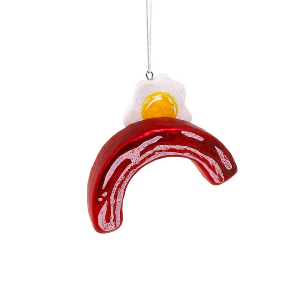 Food + Drink | A Sunny Outlook, Bacon & Eggs Rainbow Ornament 3.5"