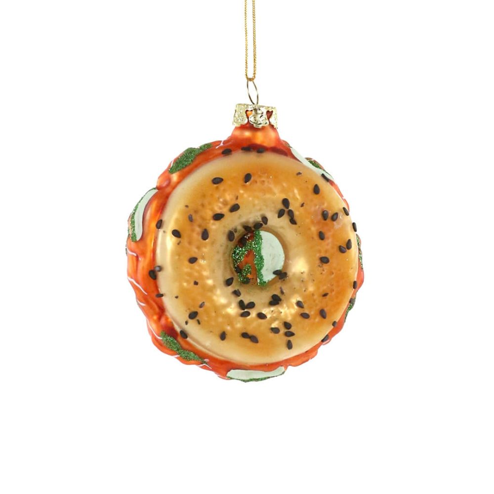 Food + Drink | Bagel With Lox Ornament 3.75"