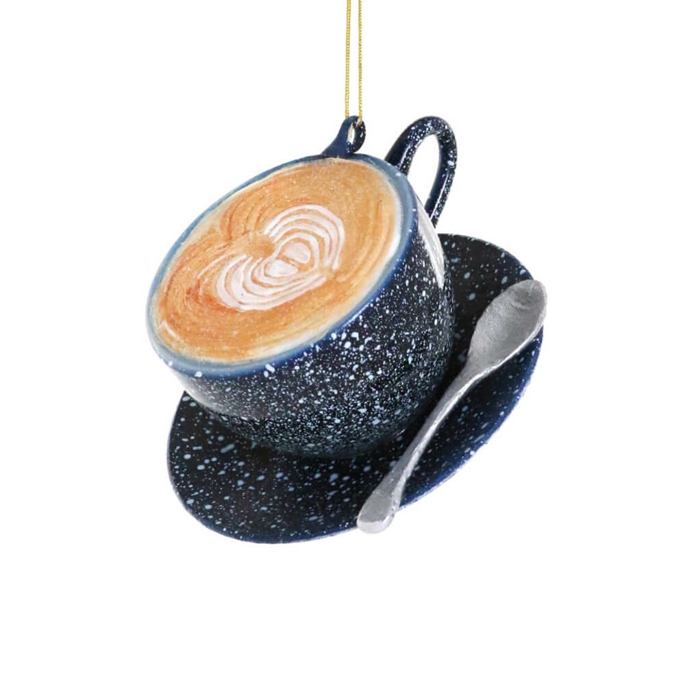 Food + Drink | Blue Cafe Au Lait Ornament, 4.25"