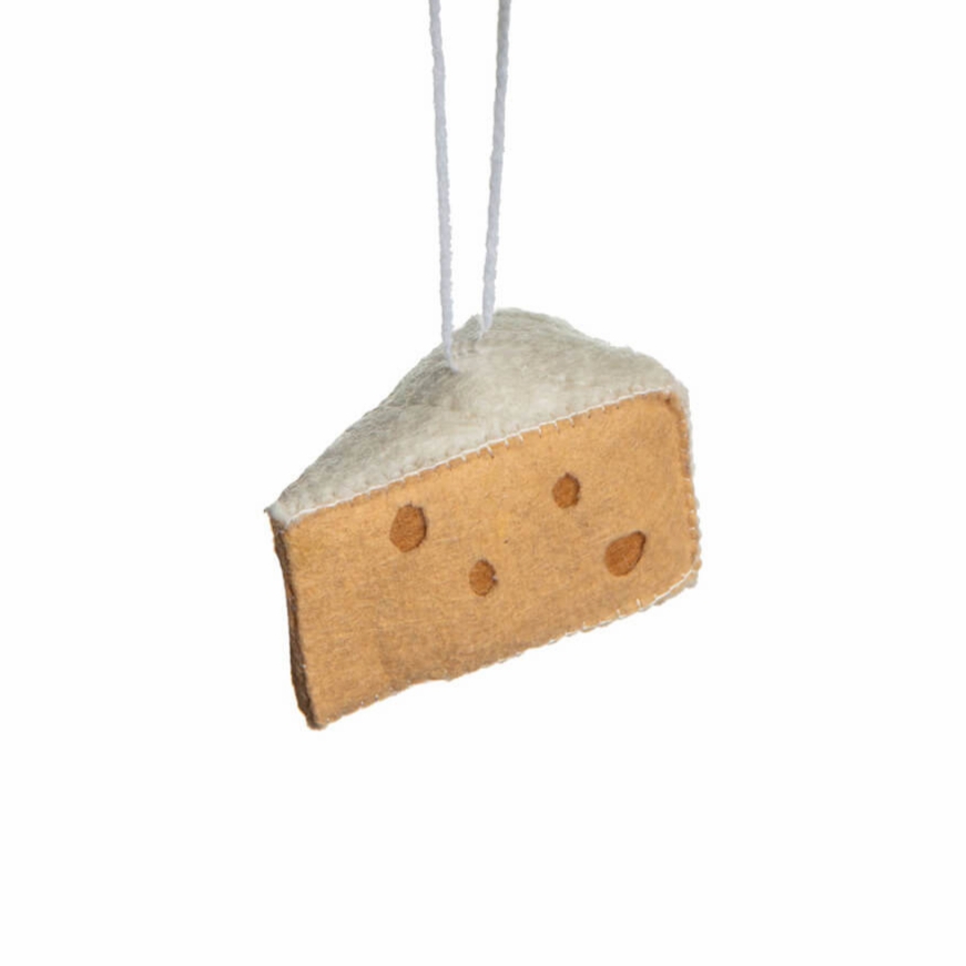 Food + Drink | Cheese Wedge Felt Ornament