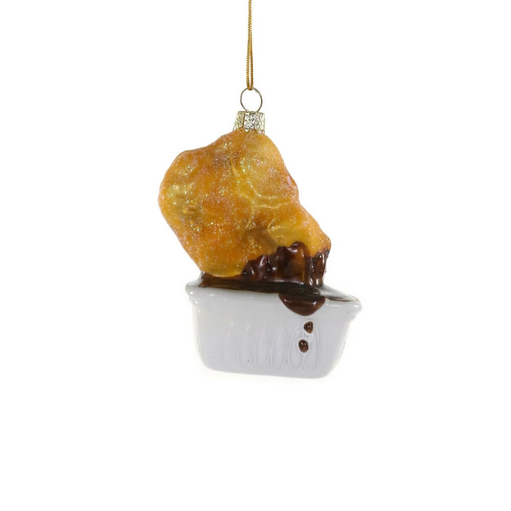 Food + Drink | Chicken Nugget W/ Bbq Dipping Sauce Ornament 3.5"