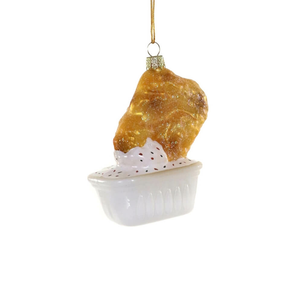 Food + Drink | Chicken Nugget W/ Ranch Dipping Sauce Ornament 3.5"