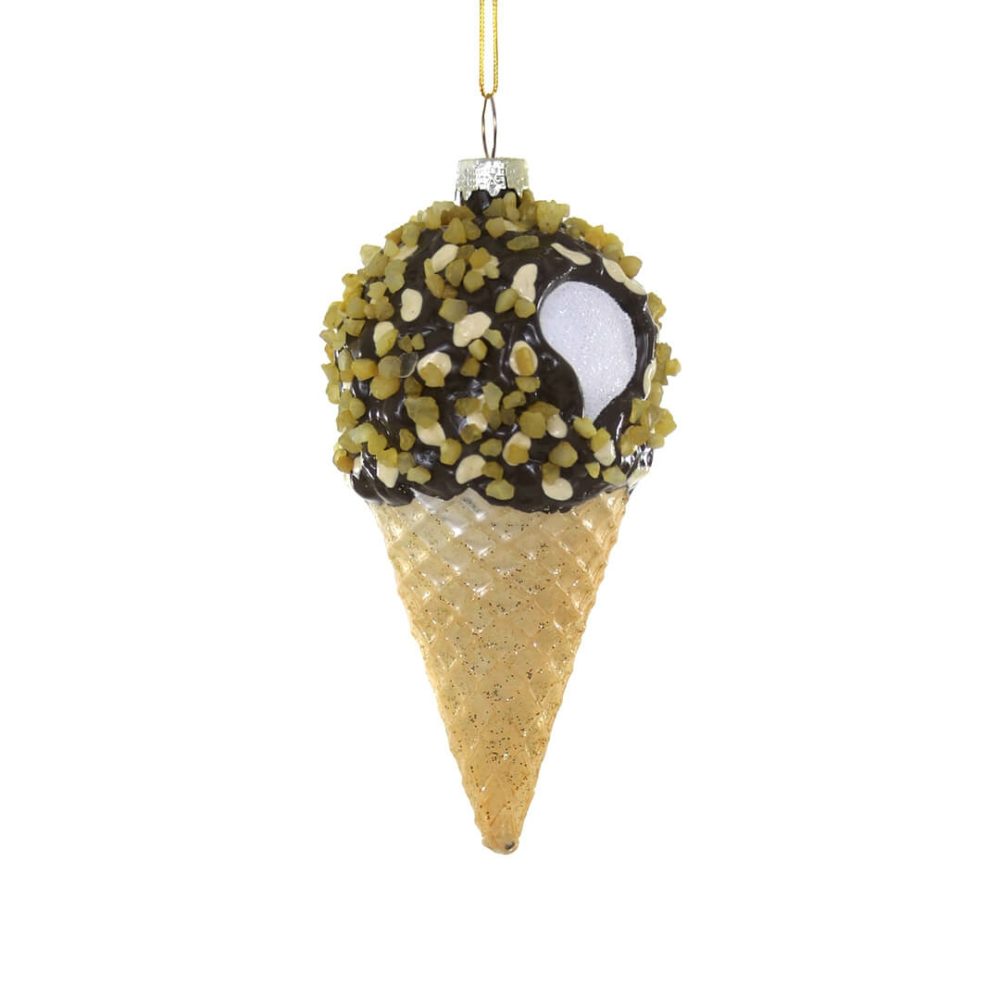 Food + Drink | Drumstick Ice Cream Cone Ornament 4.5"