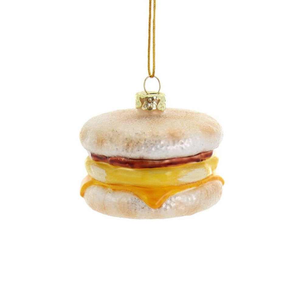 Food + Drink | Egg Mcmuffin Sandwich Ornament 2.5"