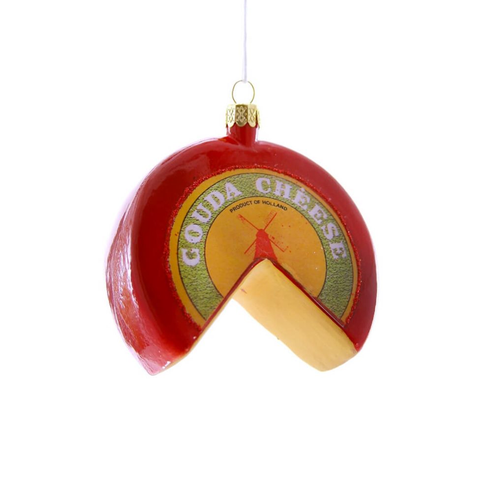 Food + Drink | Gouda Cheese Wheel Ornament 3.25"