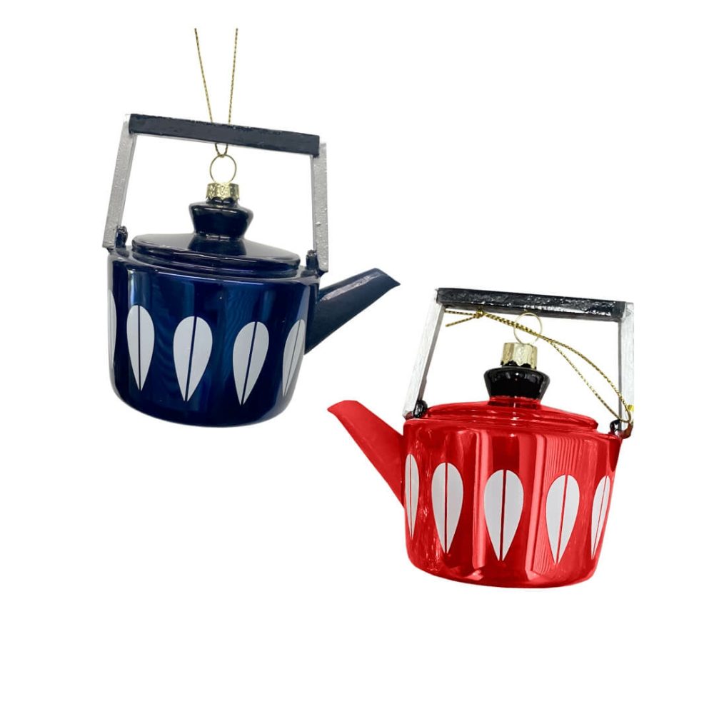 Food + Drink | Mid-Century Modern Tea Pot Ornament 4.25"