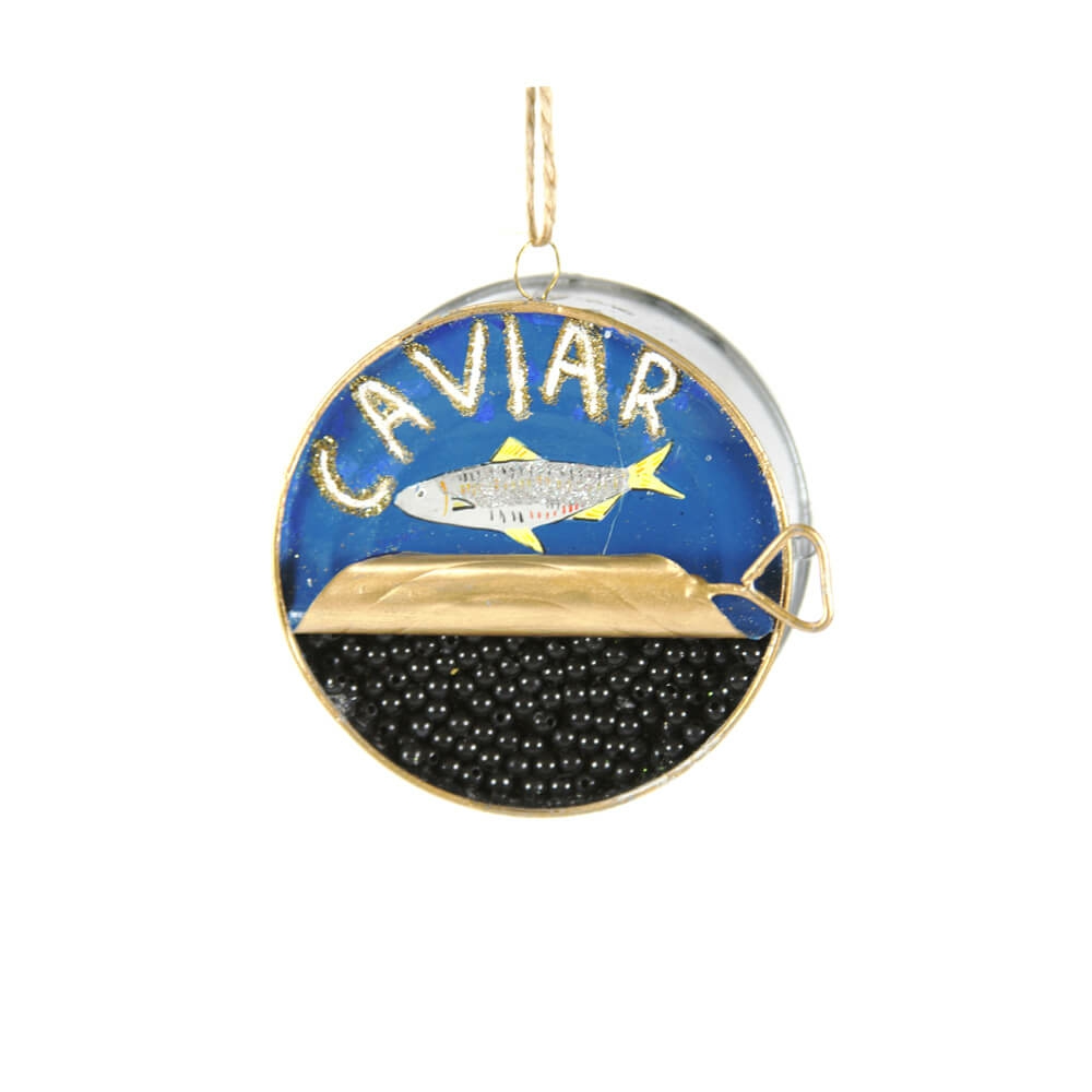 Food + Drink | Presale: Caviar Tin Ornament 3"