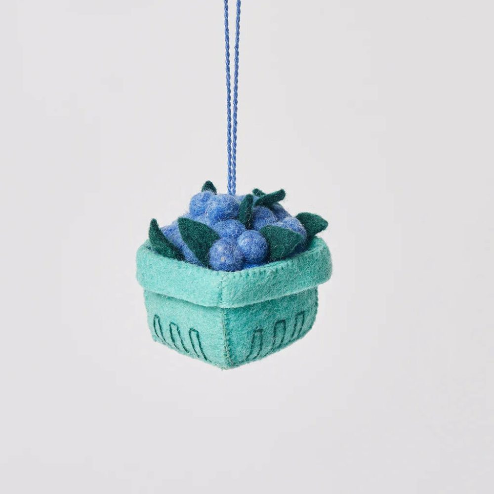 Food + Drink | Presale: Pick Your Own Blueberry Pint Felt Ornament 2.25"