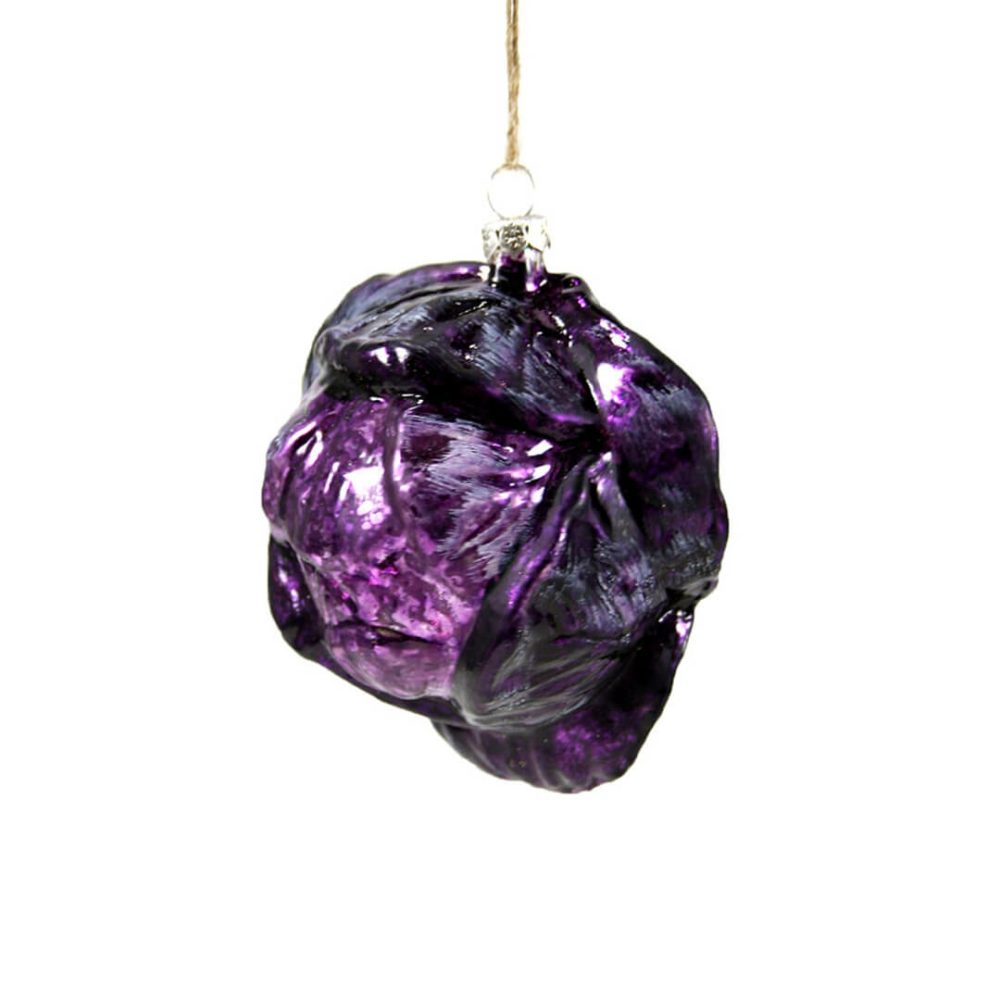 Food + Drink | Purple Cabbage Ornament 4"