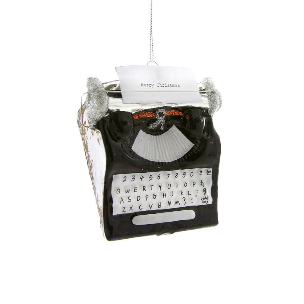 Hobbies + Interests | Holiday Greetings Typewriter Ornament 3.5"