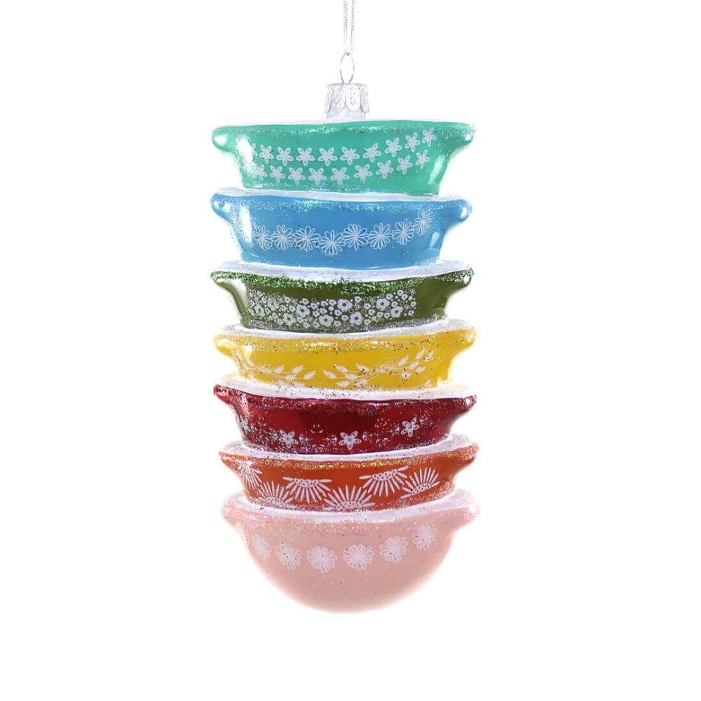 Hobbies + Interests | Presale: Stacked Rainbow Mixing Bowls Ornament 5.5"