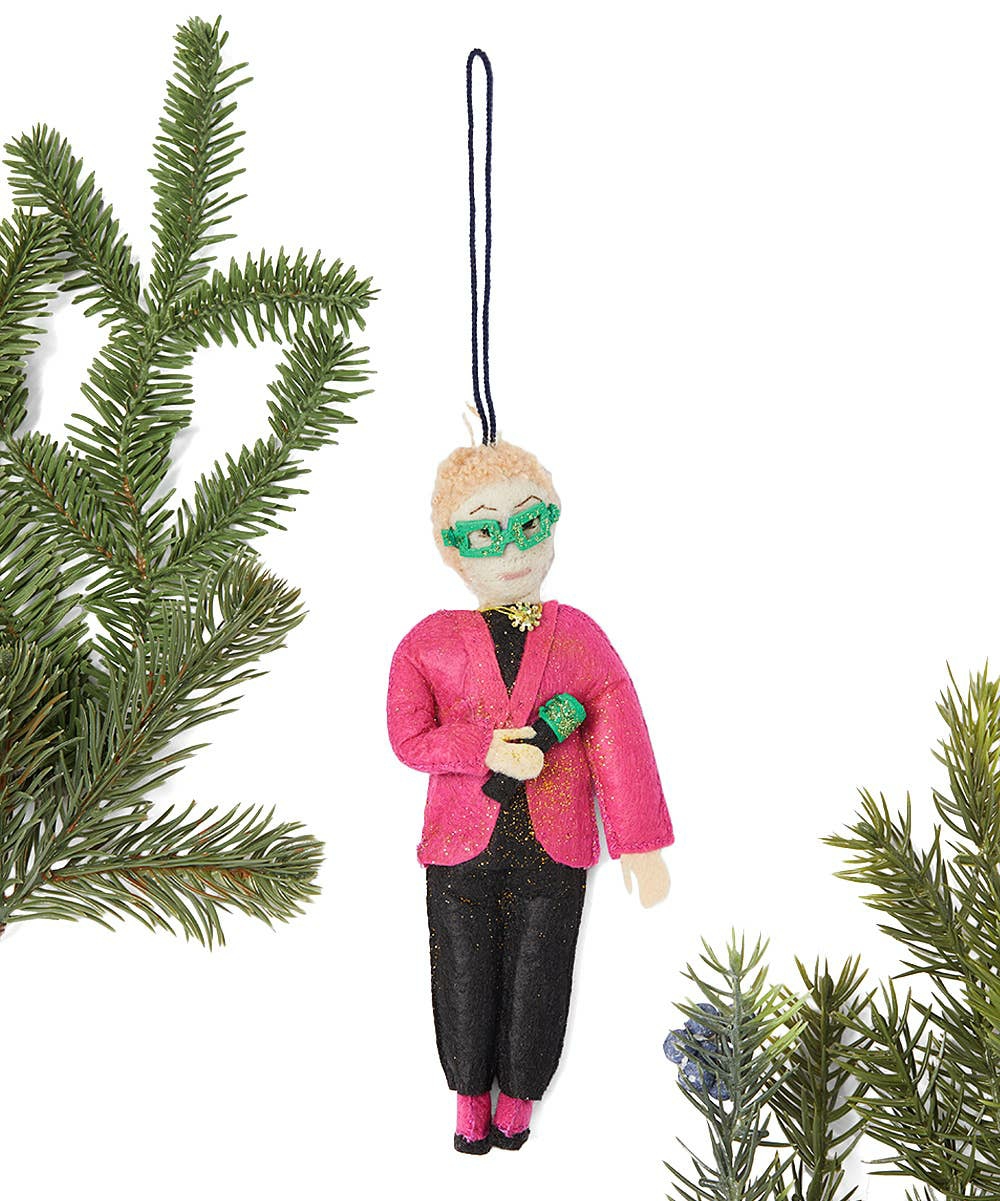 People / Celebrities / Icons | Elton John Ornament