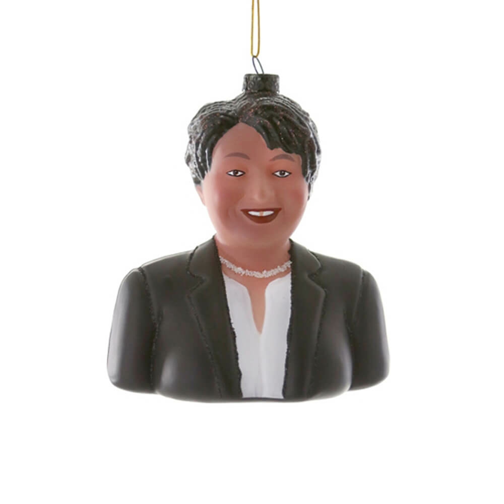 People / Celebrities / Icons | Stacey Abrams Ornament 4.5"