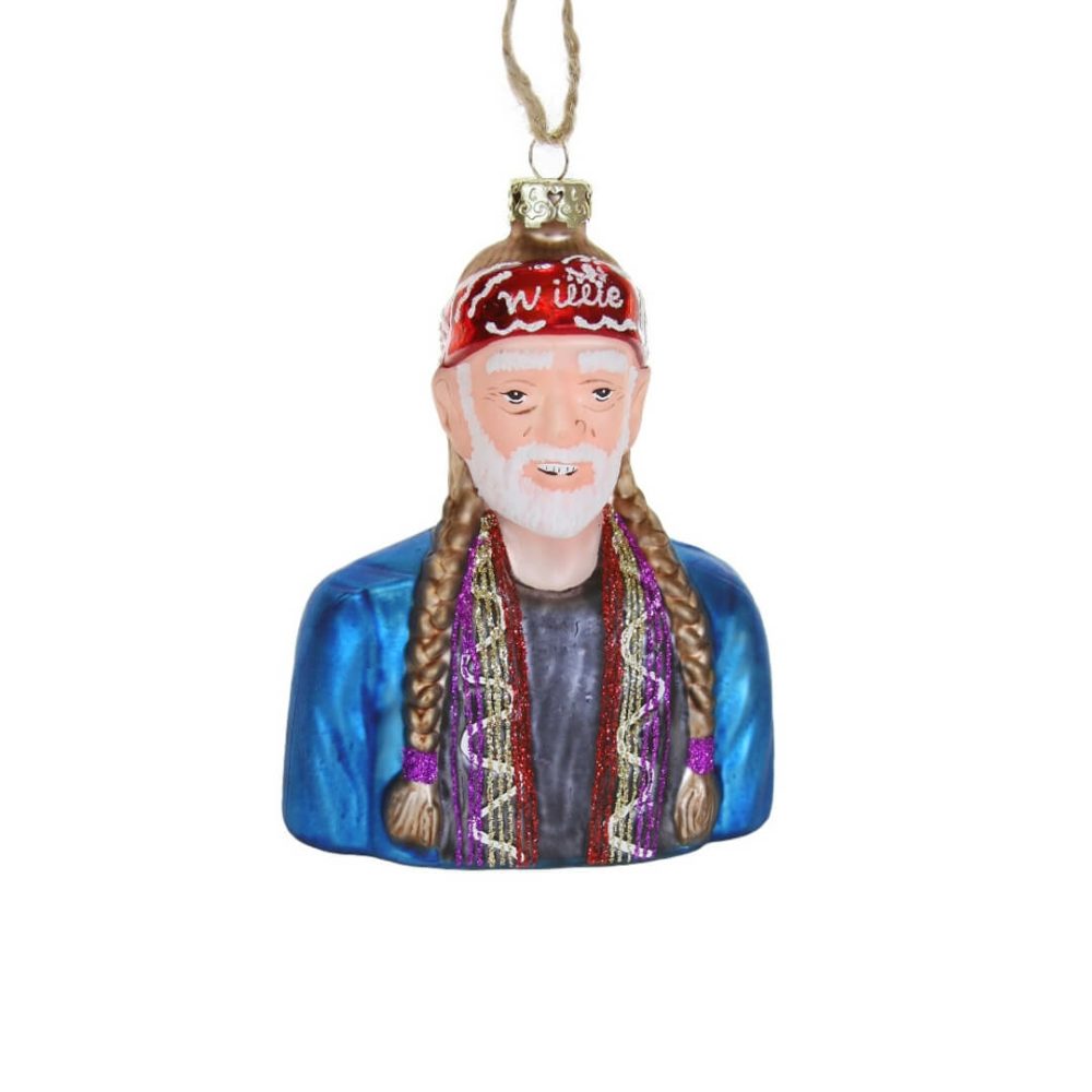 People / Celebrities / Icons | Willie Nelson Ornament 4.75"