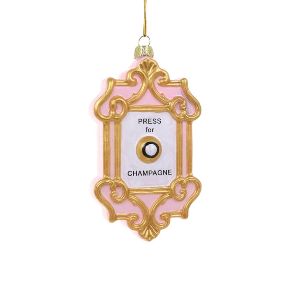 Vices | Champagne Button Ornament 5"