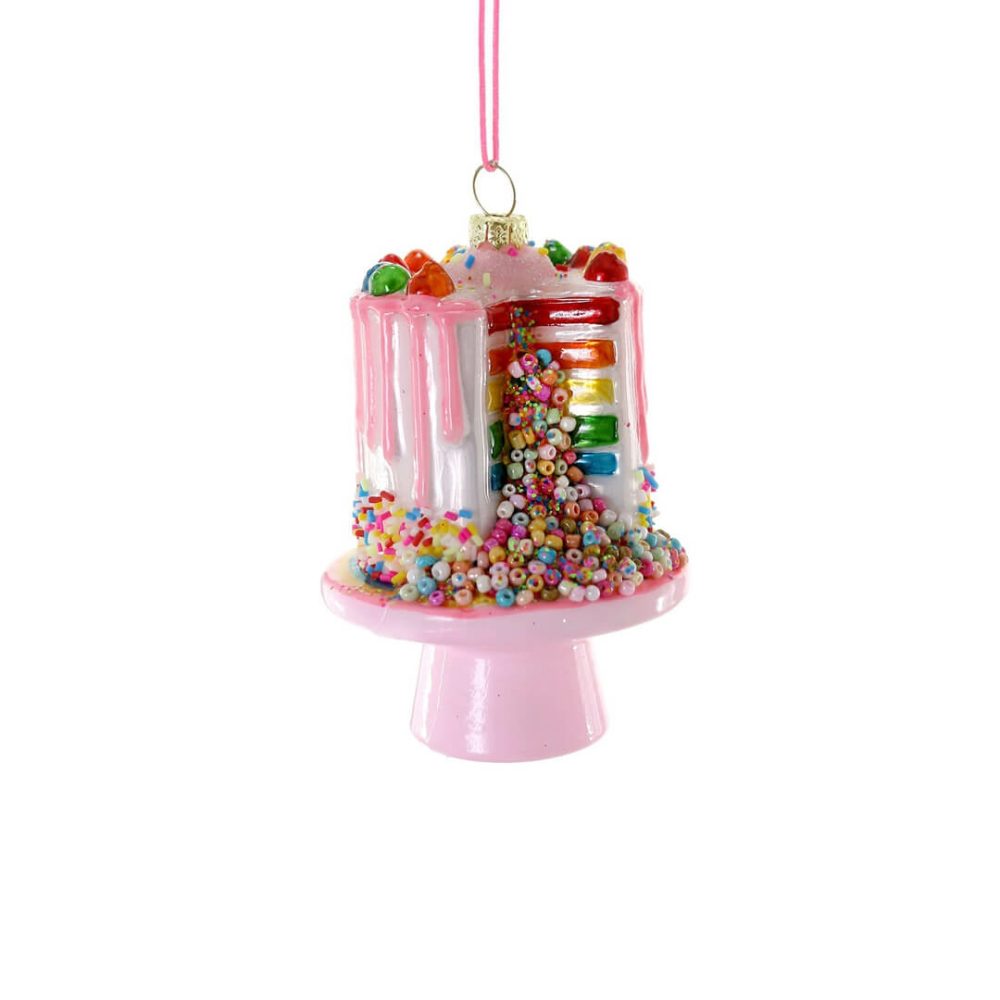 Candy + Sweets | Explosion Confetti Cake Ornament 4.25"