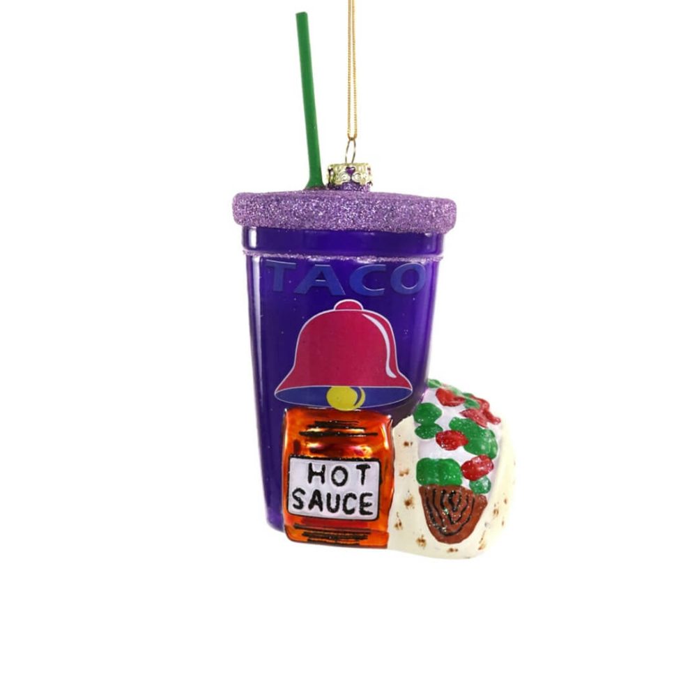 Food + Drink | Fast Food Taco Ornament 5.75"