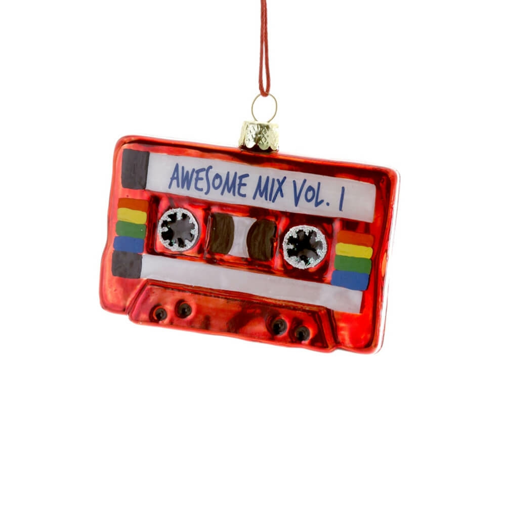 Hobbies + Interests | Red Awesome Mixed Tape Ornament 3.25"