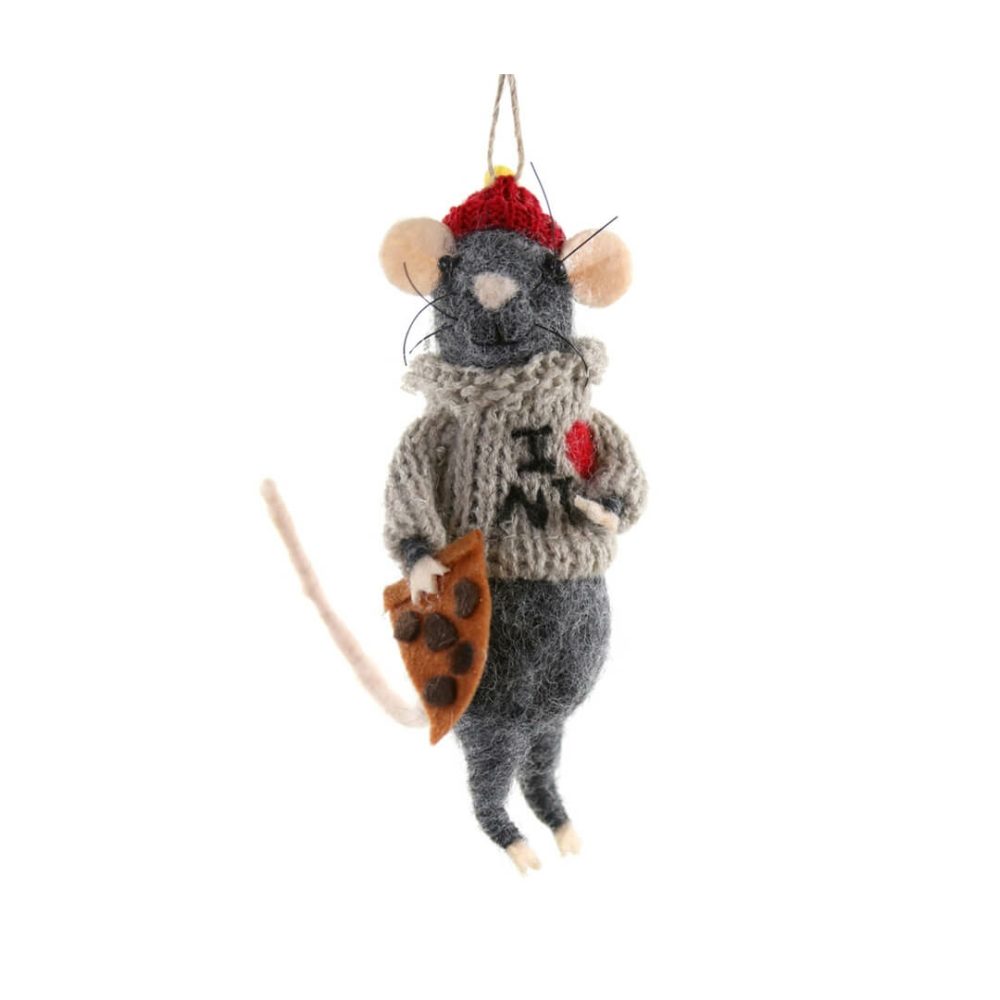 Animals + Insects | Nyc Rat Ornament 6"