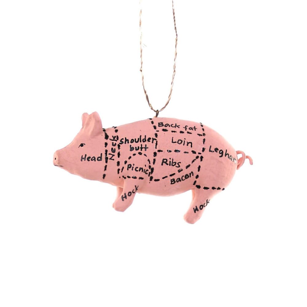 Animals + Insects | Presale: Market Pig Ornament 4"